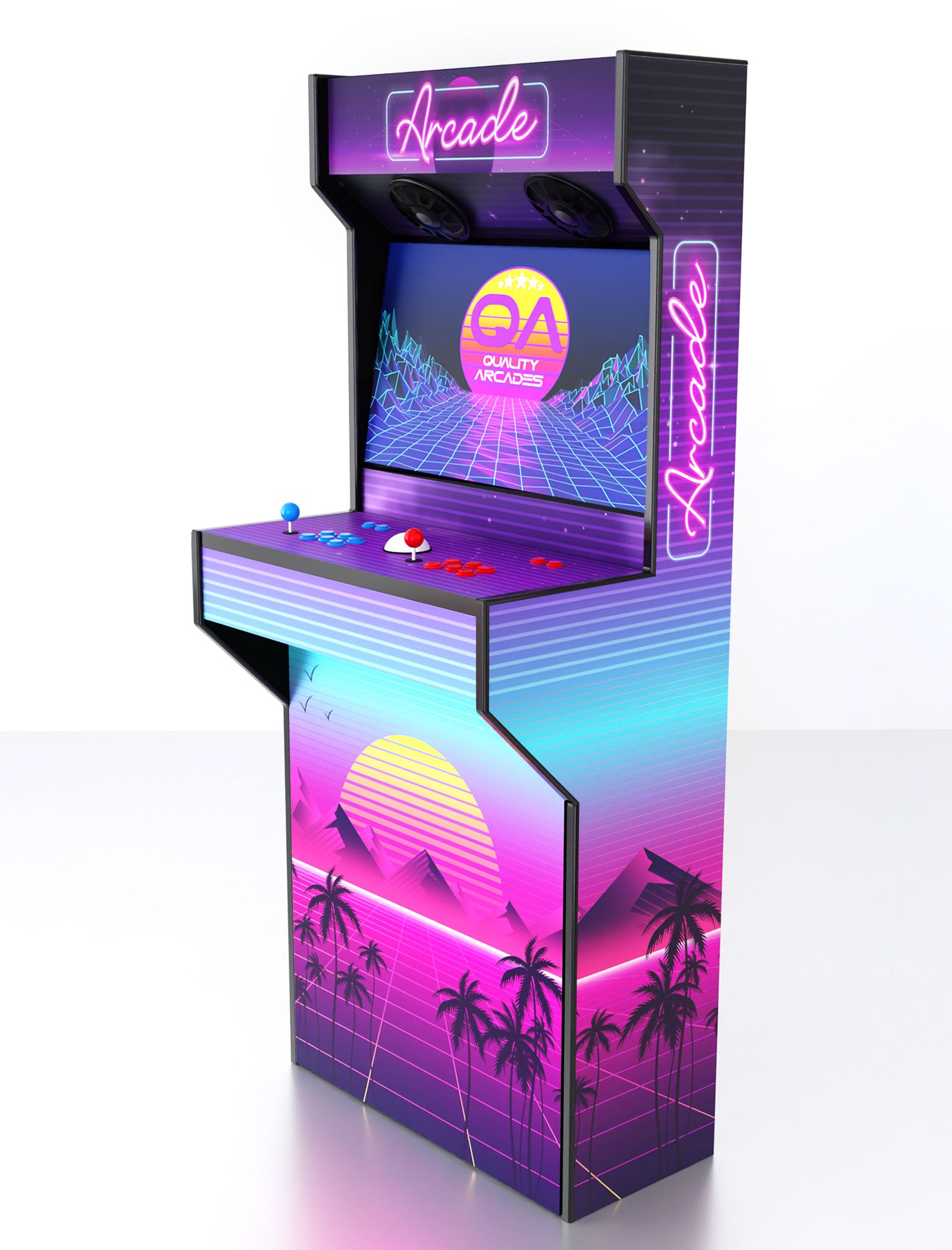 Full size Arcade Machines: Arcade Machine Whiskey Barrel Slim (Full Wrap)